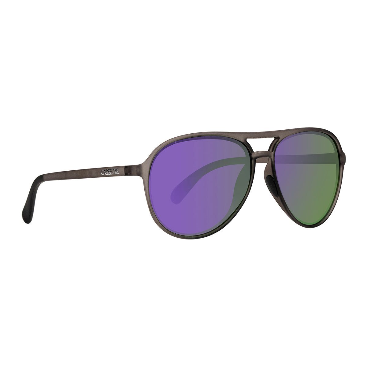 #color_Matte Charcoal / Polarized Purple Mirror Lens