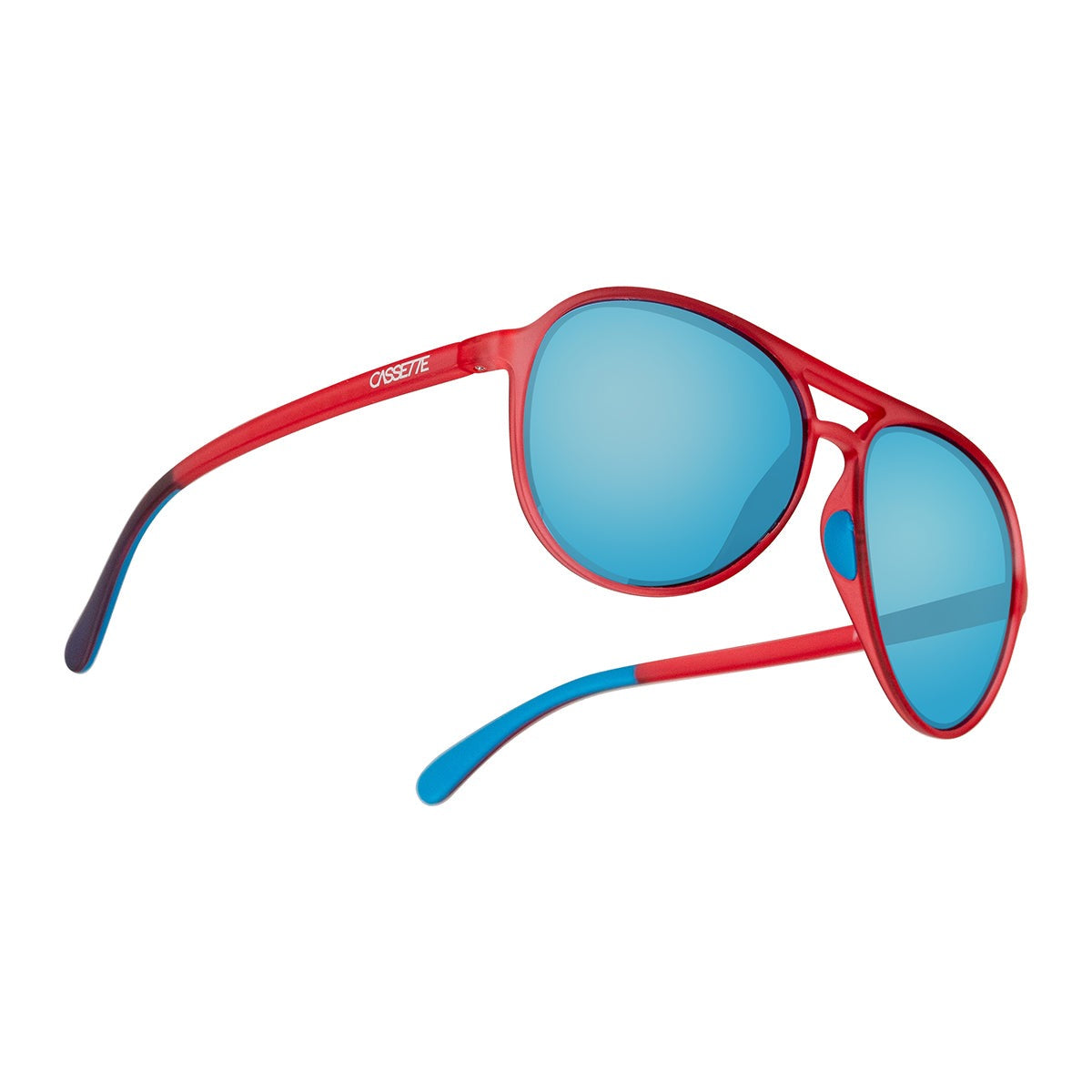 #color_Matte Ruby / Polarized Sky Blue Mirror Lens