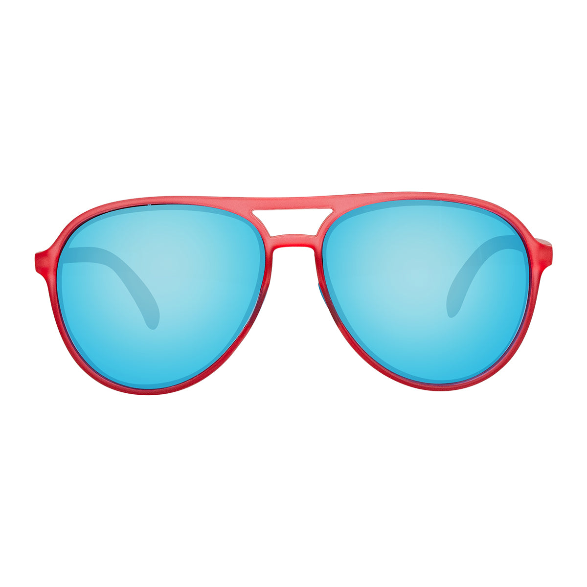 #color_Matte Ruby / Polarized Sky Blue Mirror Lens