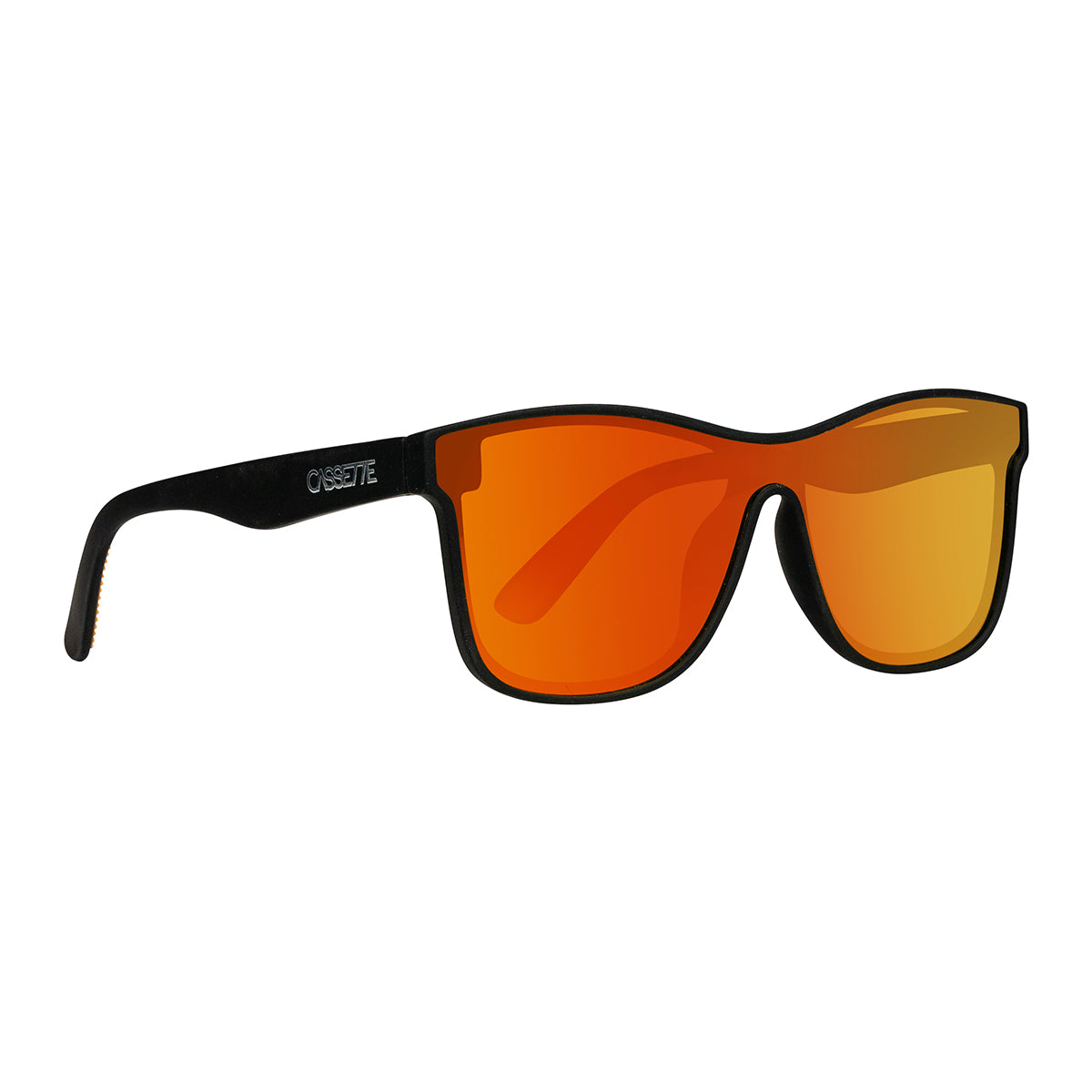 #color_Matte Black / Polarized Orange Fire Mirror Lens