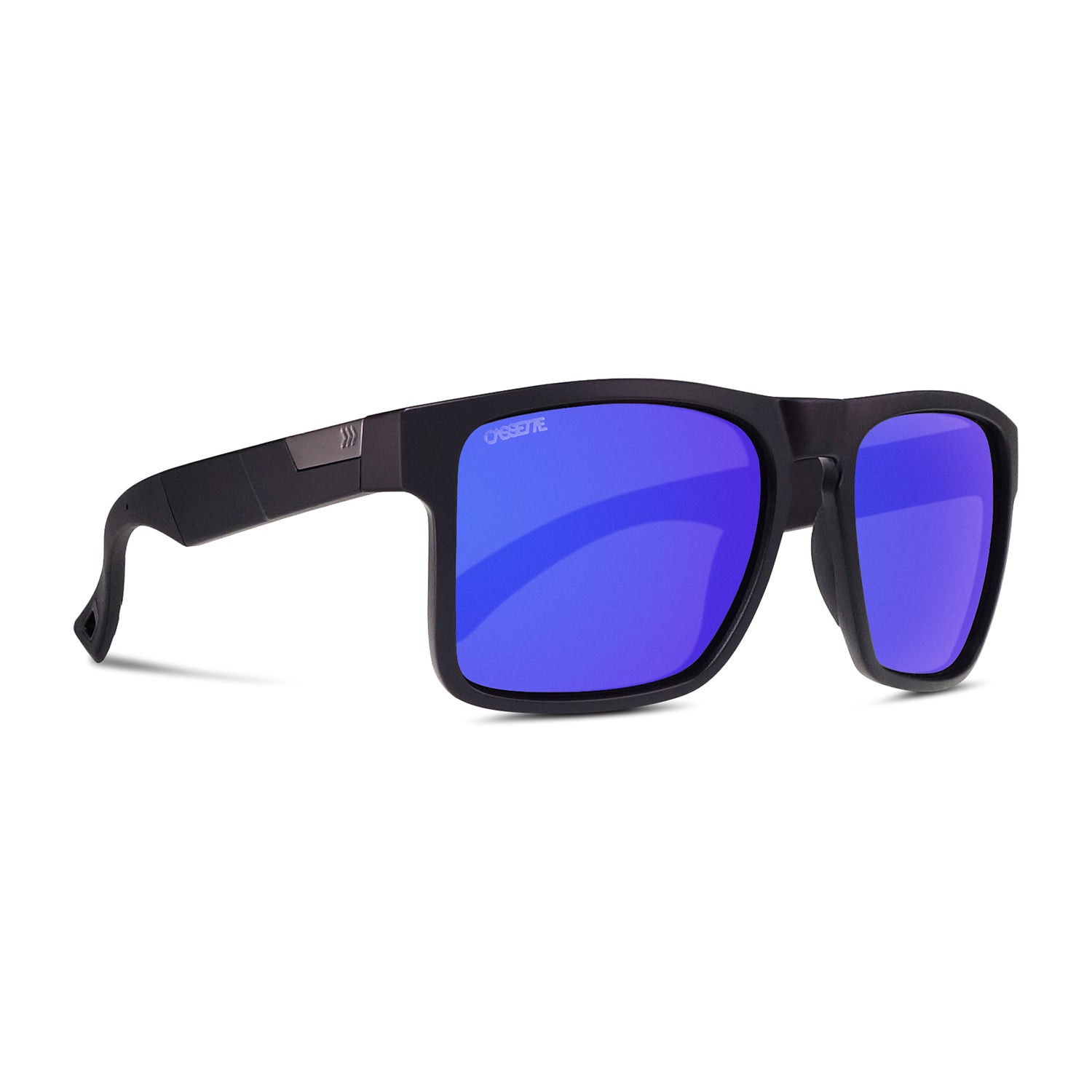 #color_Matte Black / Blue Mirror ColorBoost Polarized Lens