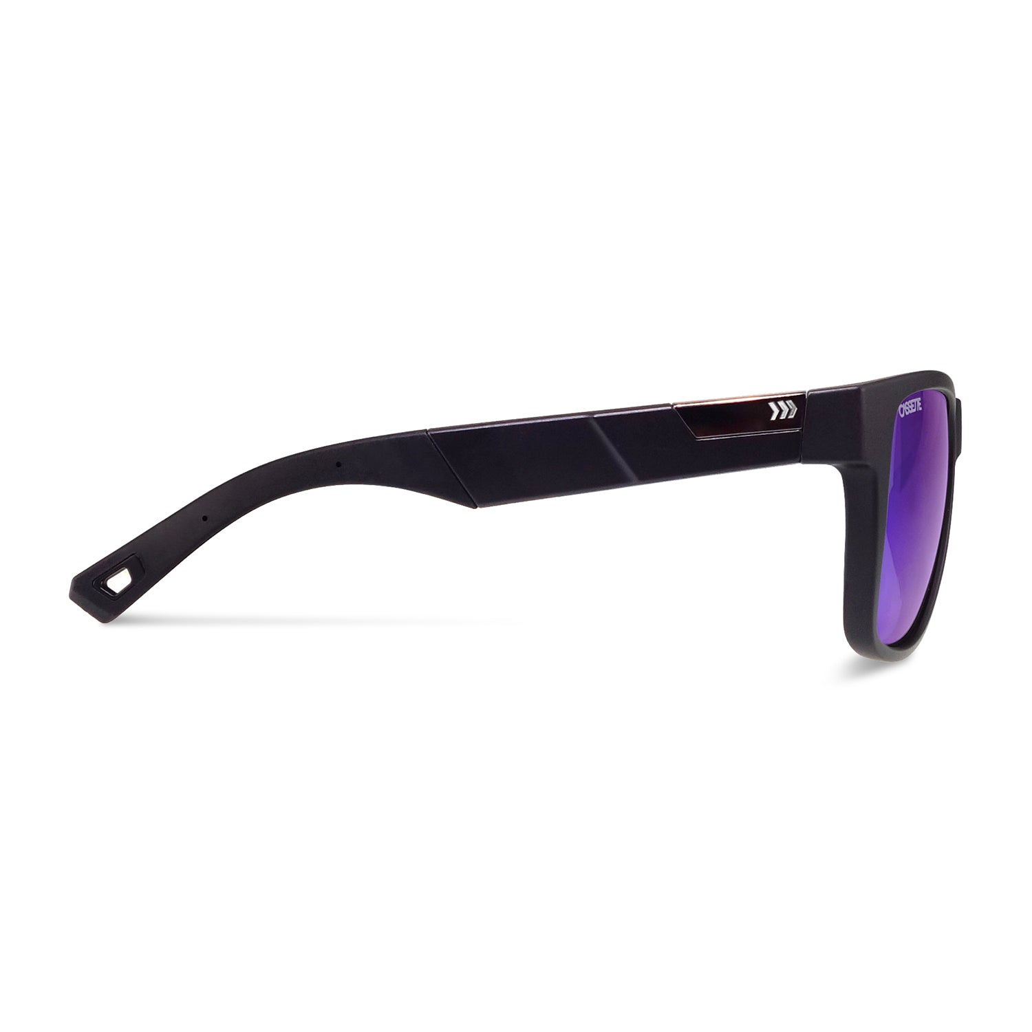 #color_Matte Black / Blue Mirror ColorBoost Polarized Amber Lens