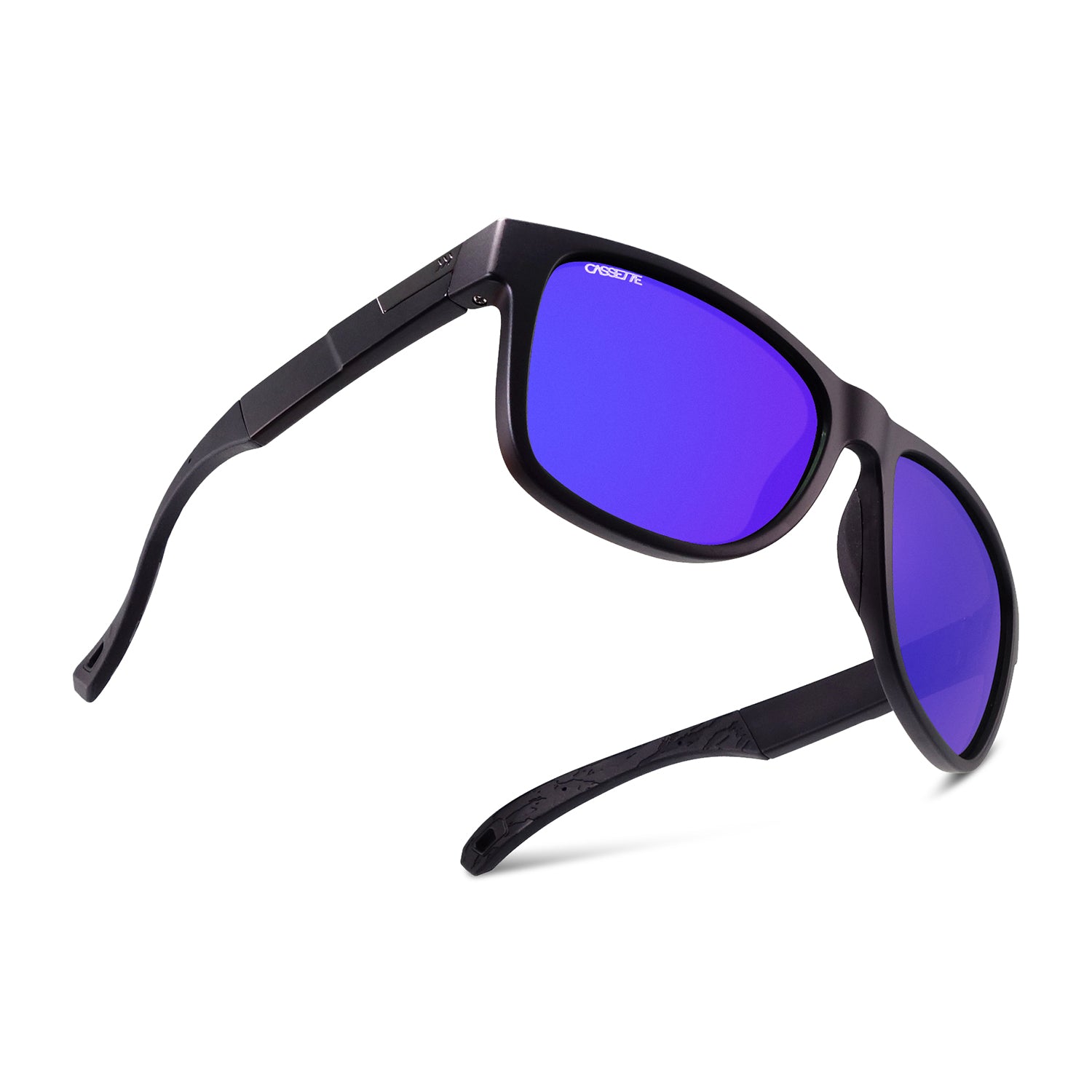 #color_Matte Black / Blue Mirror ColorBoost Polarized Amber Lens