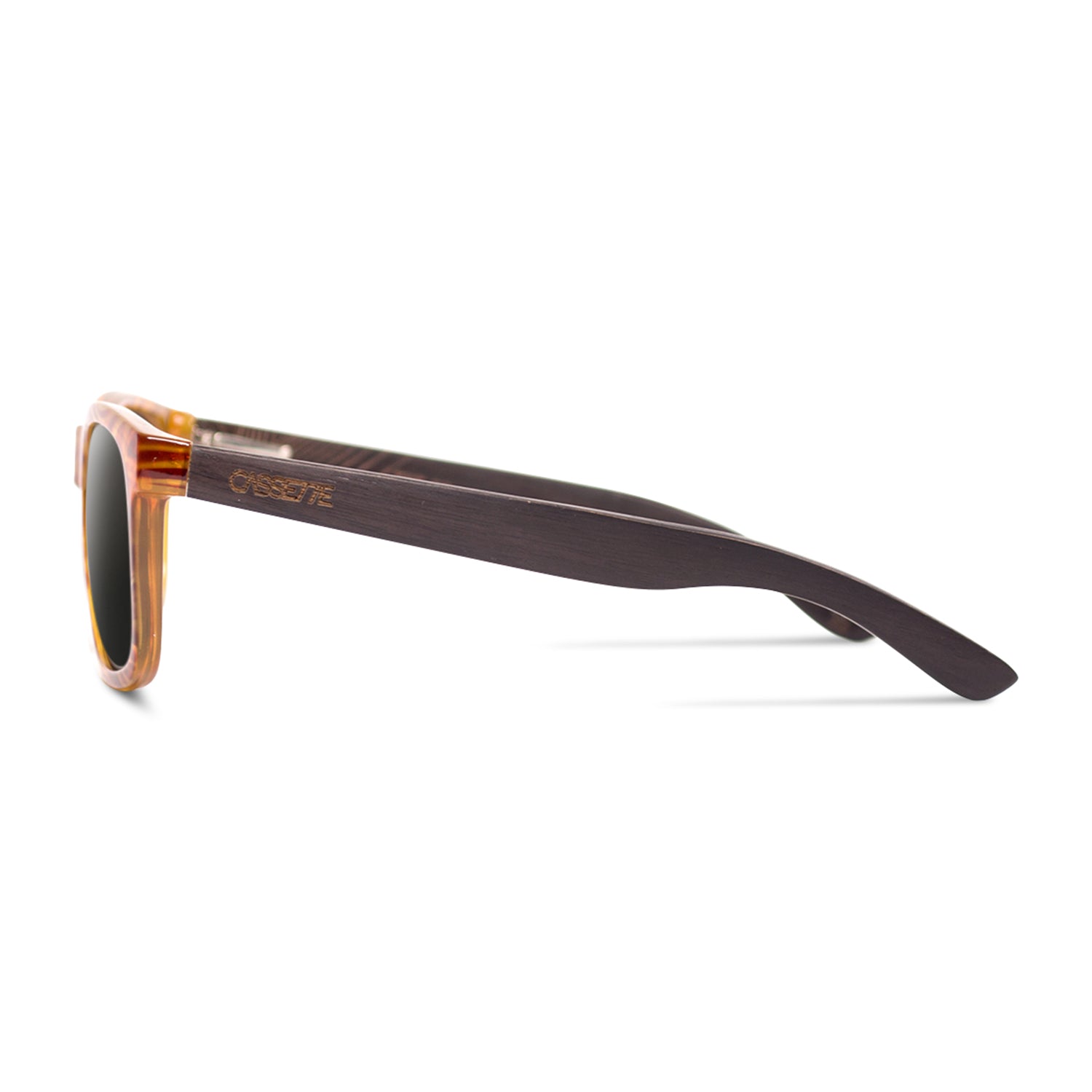#color_Sunset Tortoise & Ebony Wood / Smoke Lens