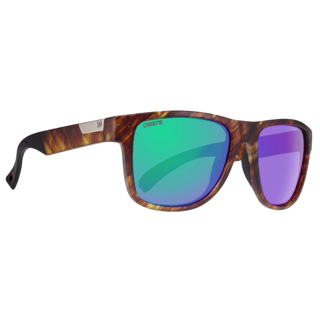 #color_Tiger Tortoise / Green Mirror ColorBoost Polarized Smoke Lens