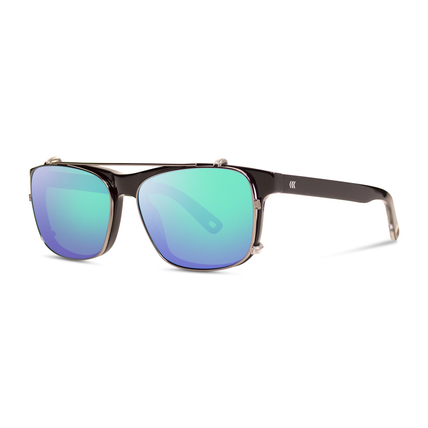 #color_Deep Black / Green Mirror Polarized Lens