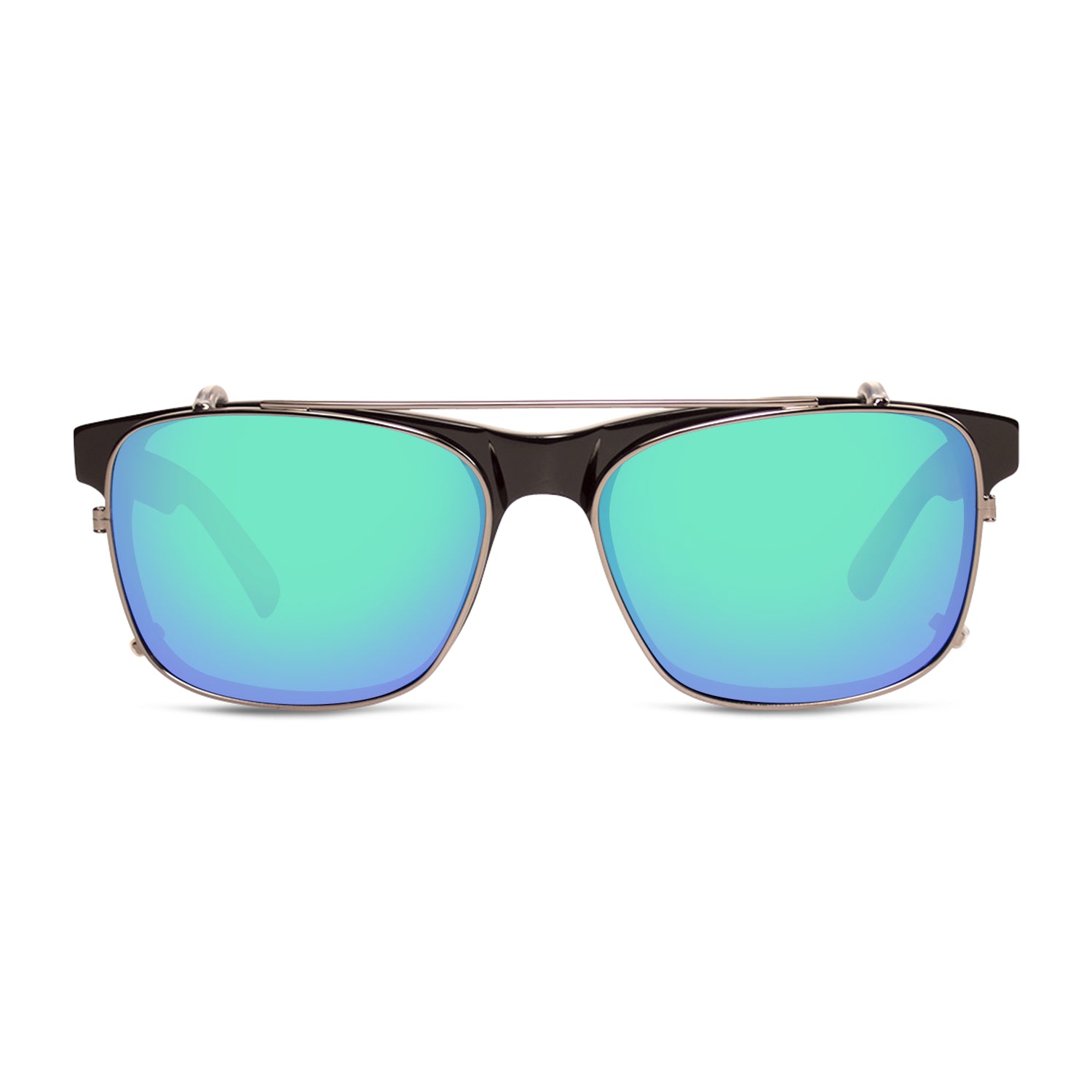 #color_Deep Black / Green Mirror Polarized Lens