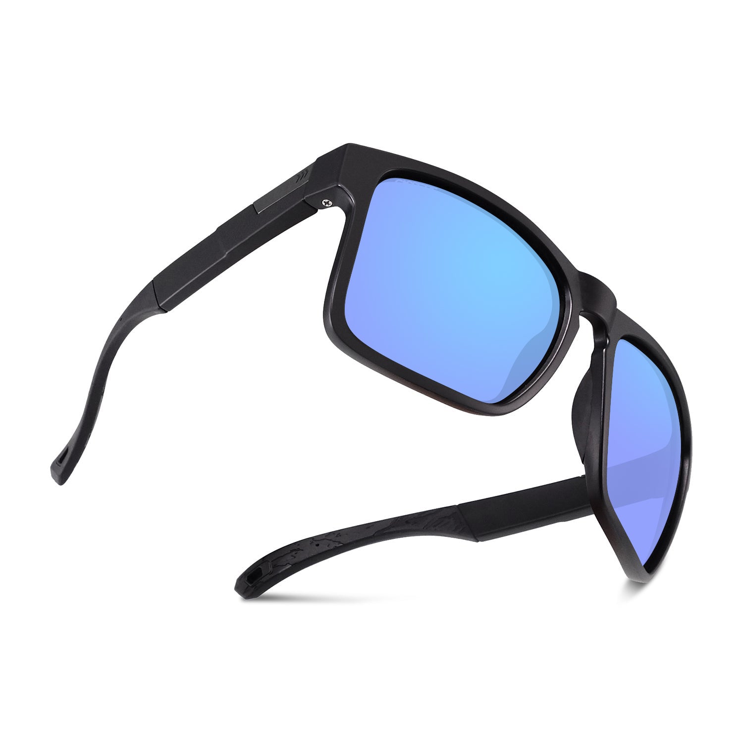 #color_Matte Black / Skye Blue Mirror ColorBoost PolarIzed Lens