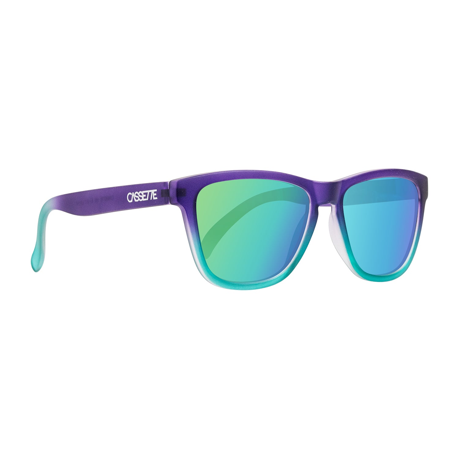 #color_Purple Seafoam Fade / Polarized Green Mirror Lens