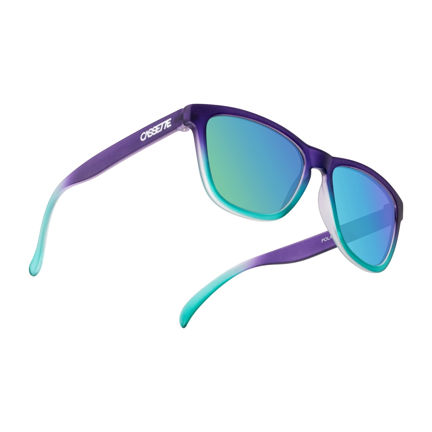 #color_Purple Seafoam Fade / Polarized Green Mirror Lens