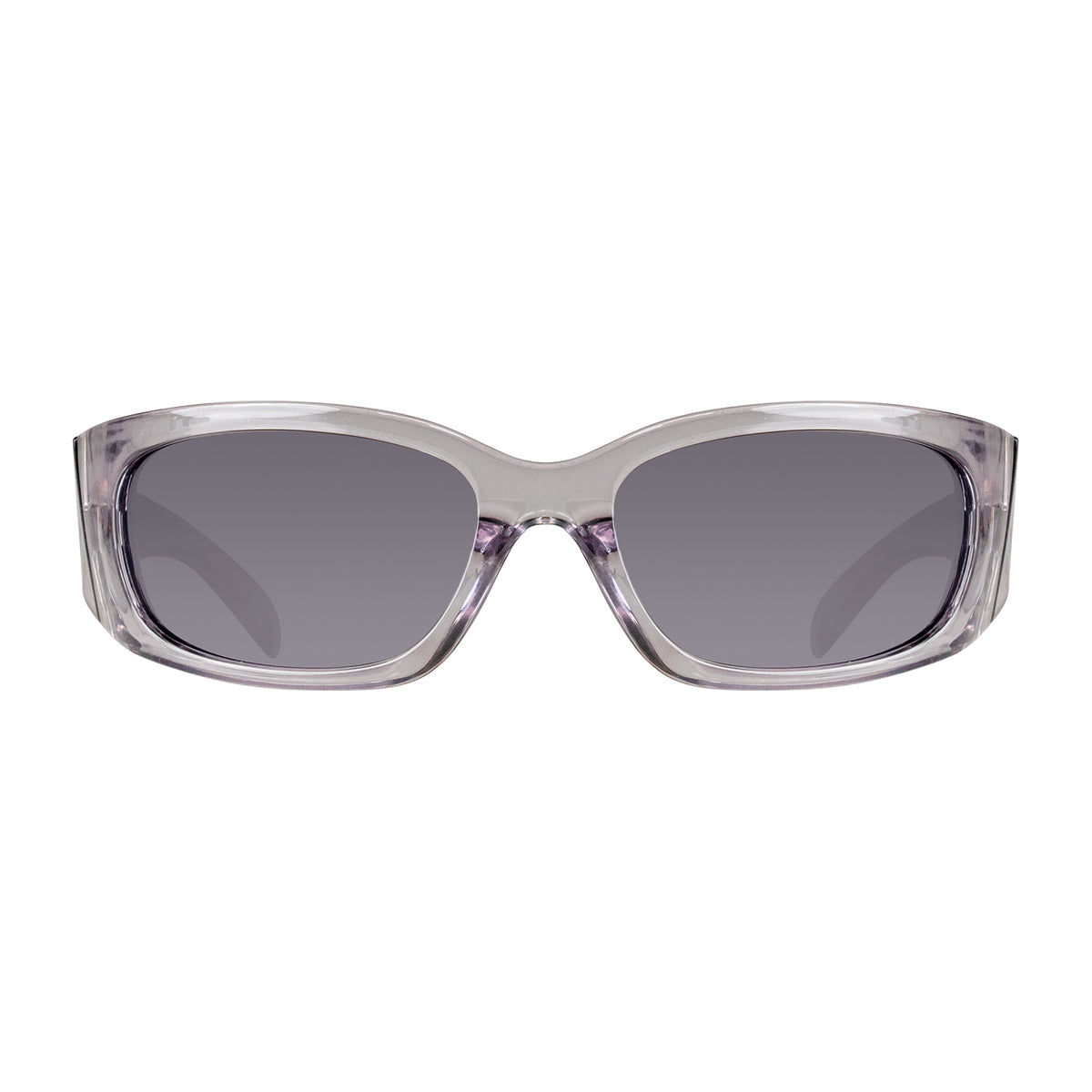 ✨ NEW Matte gray oversized statement Sunglasses No Biggie Pewter Uni-Sex Square Sunglasses | Le Specs main image 2