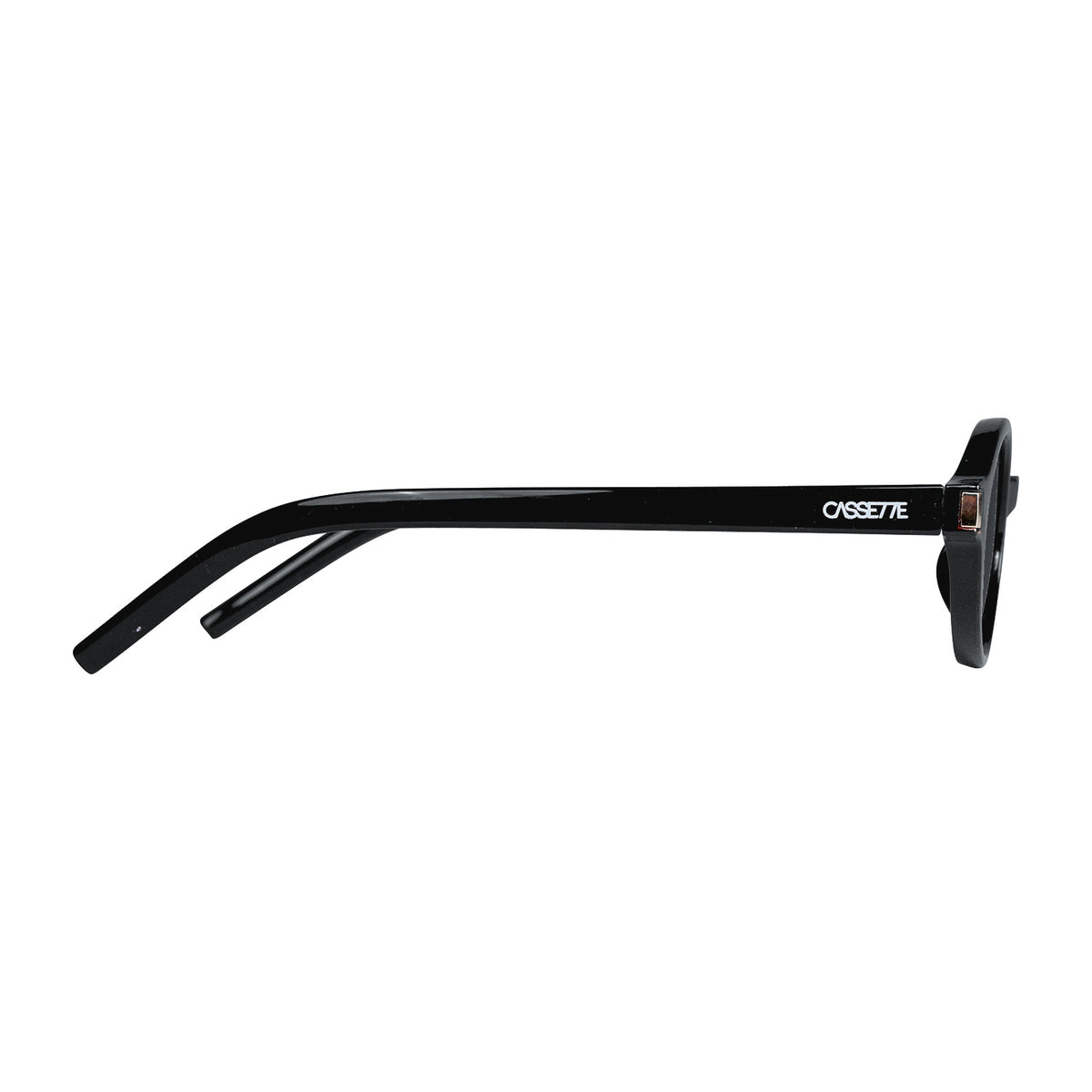 Tempo sunglasses in black, side view #color_Black / Smoke Lens