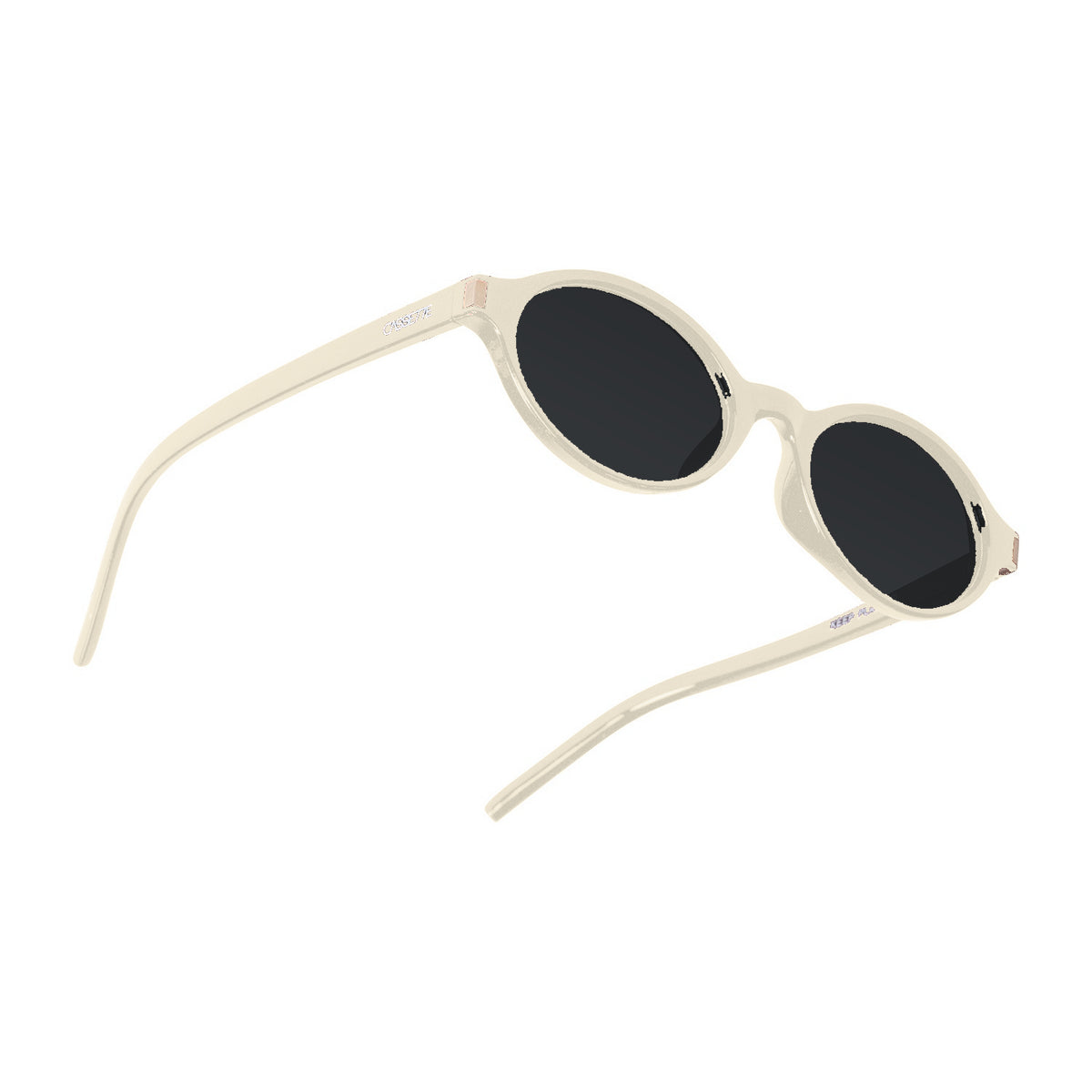 Tempo sunglasses in cream with smoke lenses, product view #color_Cream / Smoke Lens