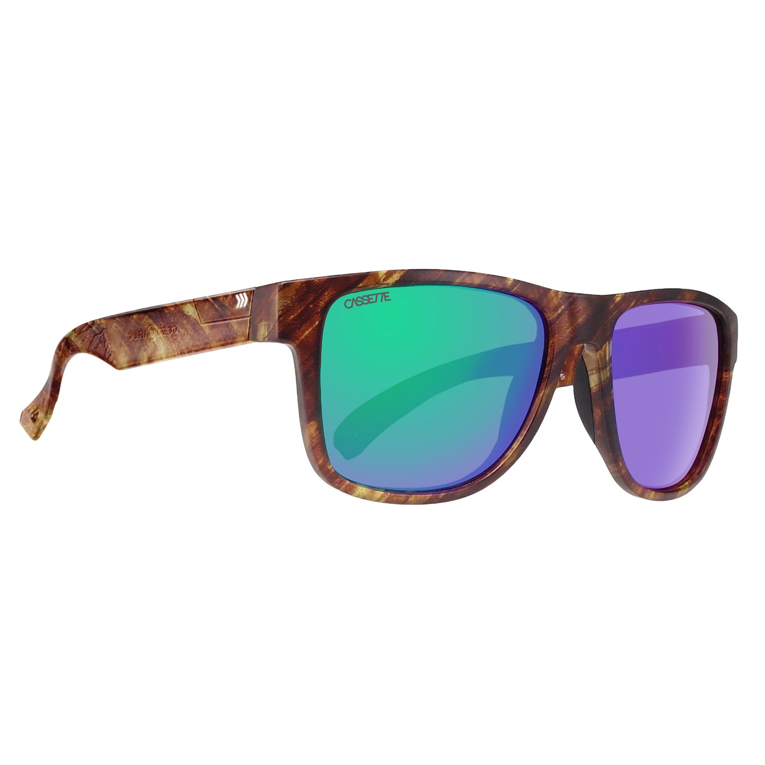 #color_Tiger Tortoise / Green Mirror ColorBoost Polarized Smoke Lens