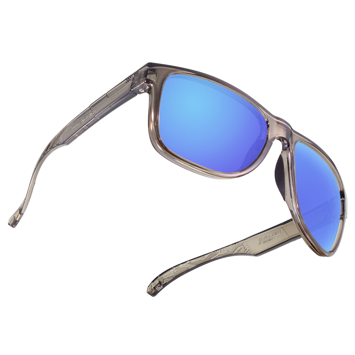 #color_Translucent Gray / Skye Blue Mirror ColorBoost Polarized Copper Lens