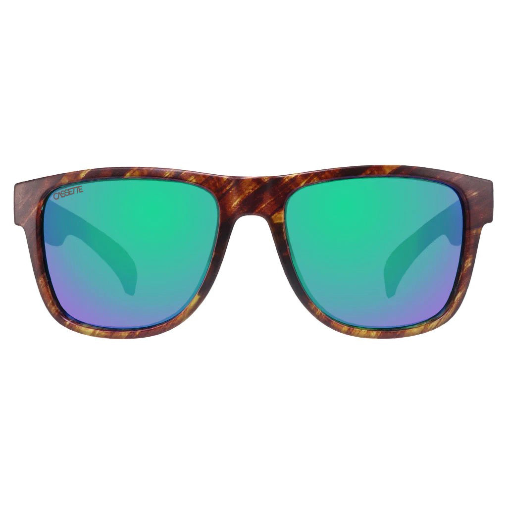 #color_Tiger Tortoise / Green Mirror ColorBoost Polarized Smoke Lens